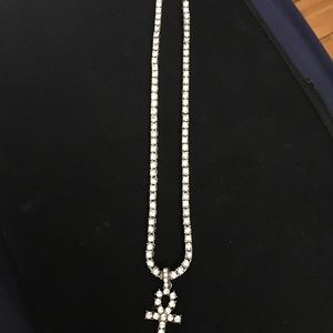 CRYSTAL ANKH NECKLACE